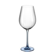 Набор из 2-х бокалов для красного вина COLUMBA OPTIC, 650 мл: декор Синяя ножка, Crystal Bohemia