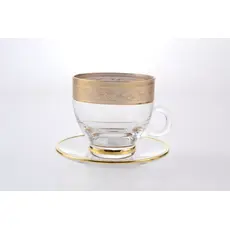 Фруктовница на ножке Timon Gold, RCR Cristalleria Italliana
