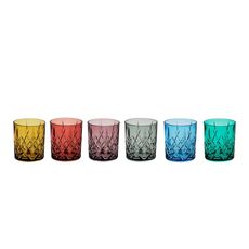 Набор стаканов для виски BRIXTON COLOR 6 цветов, 320 мл, Crystal Bohemia