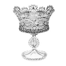 Ваза на ножке Crown, 26 см, Crystal Bohemia