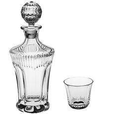 Набор для виски OLD FASHION, 1 штоф 850 мл и 6 стаканов 300 мл, Crystal Bohemia