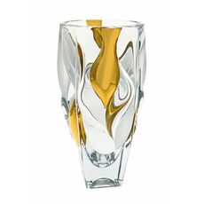 Ваза BAMBOO, 30 см; декор Золото; стекло, Bohemia JIHLAVA