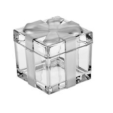 Доза - шкатулка с матовым бантом, 11,5 см, Crystal Bohemia