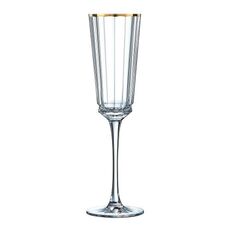 Набор из 6-ти фужеров для шампанского 170 мл, коллекция MACASSAR GOLD, Cristal d’Arques Paris