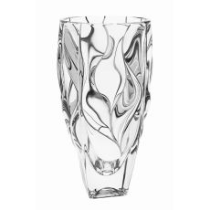 Ваза BAMBOO, 30 см; декор Платиновые линии; стекло, Bohemia JIHLAVA