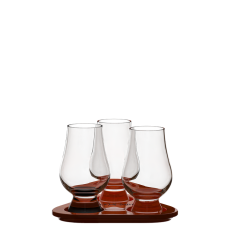 Набор из 3-х бокалов для виски Glencairn на подносе, 190мл; D=65, H=116 мм, Stolzle