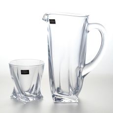 Набор для воды из 7-ми предметов, серия Quadro, Crystalite Bohemia