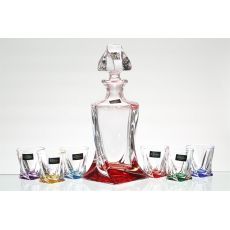 Набор для ликера из 7-ми предметов, серия Quadro, Crystalite Bohemia
