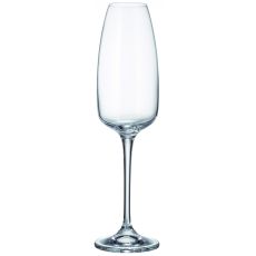 Набор из 4-х бокалов для шампанского ANSER Diaryt mix, 290 мл, Crystal Bohemia