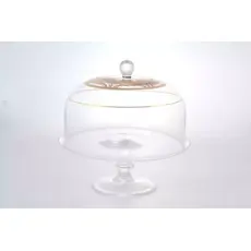Тортница с крышкой Gold Timon D 12 см, H 22 см, RCR Cristalleria Italliana