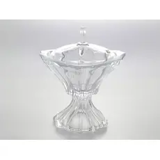 Конфетница с крышкой Aurum Crystal Plantica 25 см, Bohemia Crystal