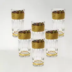 Набор стаканов для воды  Max Crystal золото 350 мл, 6 шт, Bohemia Crystal