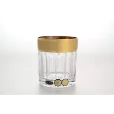 Набор стаканов для виски с золотом Max Crystal 320 мл, 6 шт, Bohemia Crystal