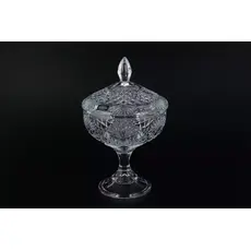Конфетница на ножке Vega-nova 24 см, Bohemia Crystalite