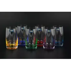 Набор стаканов для воды 250 мл Идеал Арлекино, 6 шт, Bohemia Crystalite
