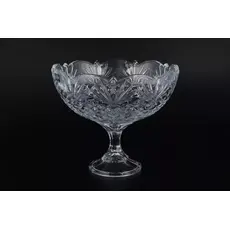 Конфетница на ножке Vega-nova 22 см, Bohemia Crystalite