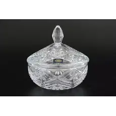 Конфетница с крышкой Taurus 15 см, Bohemia Crystalite
