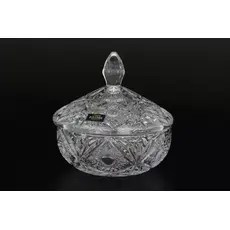 Конфетница с крышкой Miranda 15 см, Bohemia Crystalite