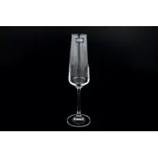 Набор бокалов для шампанского Corvus/naomi 160 мл, 6 шт, Bohemia Crystalite