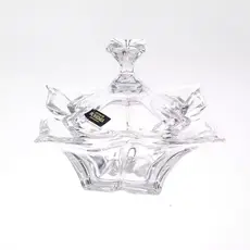 Конфетница с крышкой Florale 20 см, Bohemia Crystalite