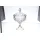 Конфетница на ножке с крышкой Taurus 24 см, Bohemia Crystalite