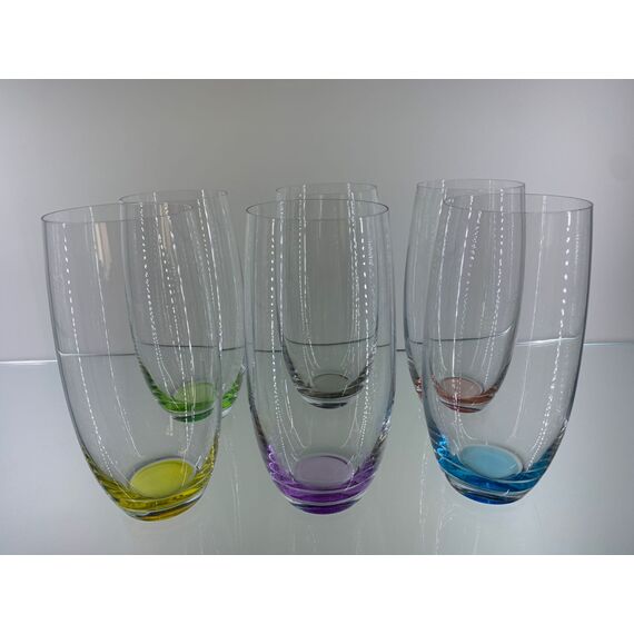 Набор из 6-ти стаканов для воды MERGUS, Color mix 6 цветов, 470 мл, Crystal Bohemia, изображение 2