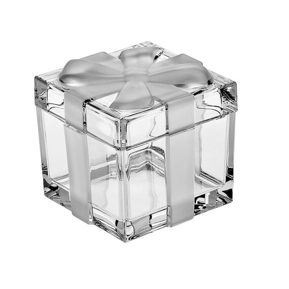 Доза - шкатулка с матовым бантом, 11,5 см, Crystal Bohemia