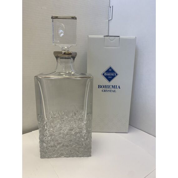 Штоф NICOLETTE , 1000 мл; декор Отводка платина; хрусталь, Bohemia JIHLAVA, изображение 5