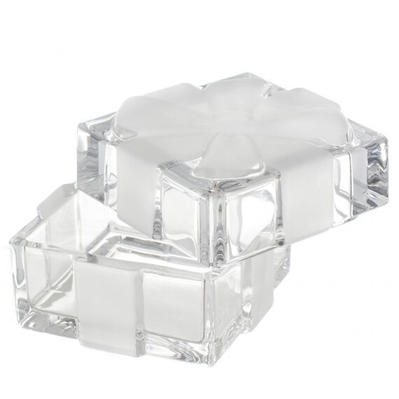 Доза - шкатулка с матовым бантом Boxes, 7,2 см, Crystal Bohemia