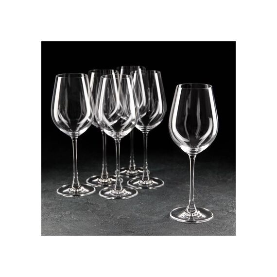 Набор из 6-ти бокалов для красного вина Columba, 500 мл, Crystal Bohemia, изображение 2