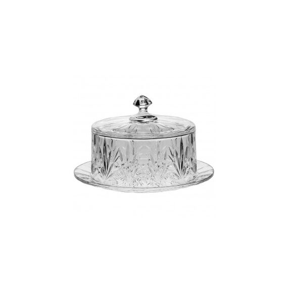 Тарелка для сыра с крышкой Tulip, 23 см, Crystal Bohemia