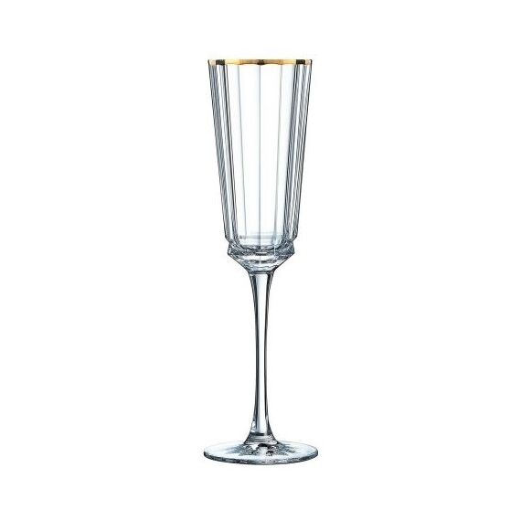 Набор из 2-х фужеров для шампанского 170 мл, коллекция MACASSAR GOLD, Cristal d’Arques Paris