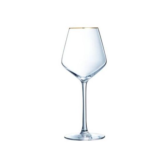 Набор из 4-х бокалов для вина 380 мл, H=219 мм, коллекция ULTIME BORD OR, Cristal d’Arques Paris