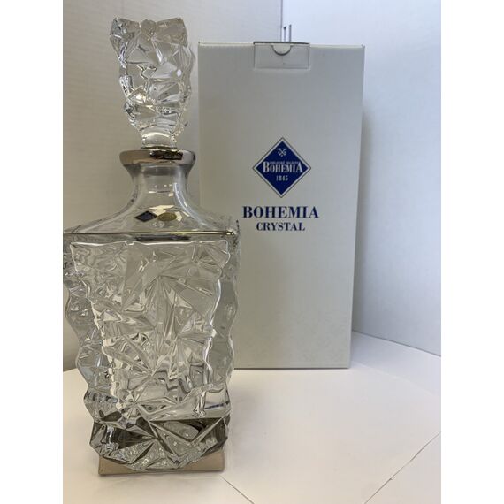 Штоф GLACIER, 900 мл; декор Отводка платина; хрусталь, Bohemia JIHLAVA, изображение 5
