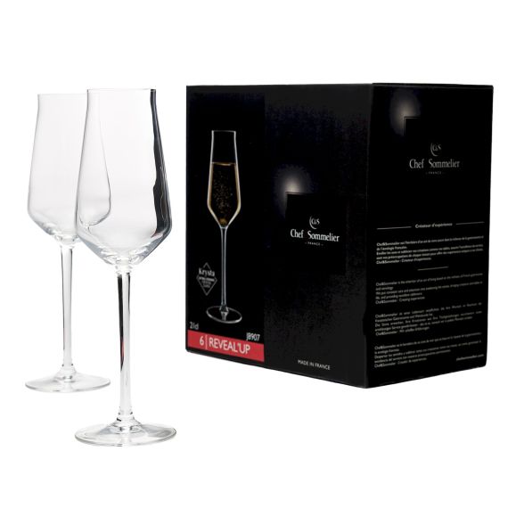 Набор бокалов-флюте Reveal'Up, 6 шт, 210 мл, D45/70 мм, H234 мм, Chef&Sommelier, изображение 2