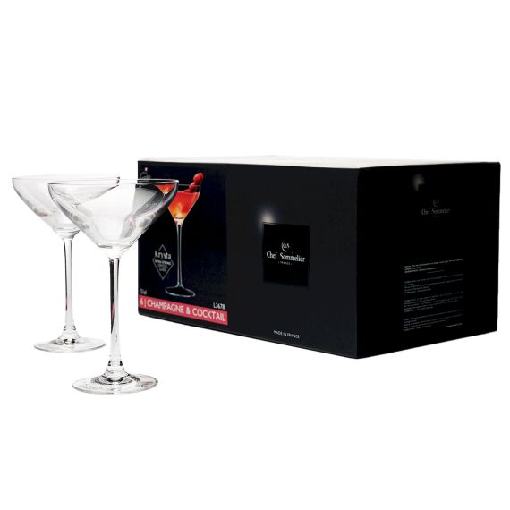 Набор коктейльных рюмок Sublym, 6 шт, 210 мл, D114 мм, H179 мм, Chef&Sommelier, изображение 2