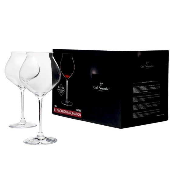 Набор бокалов для вина 400мл Macaron Fascination D=95, H=200мм; 6 штук, Chef&Sommelier, изображение 2