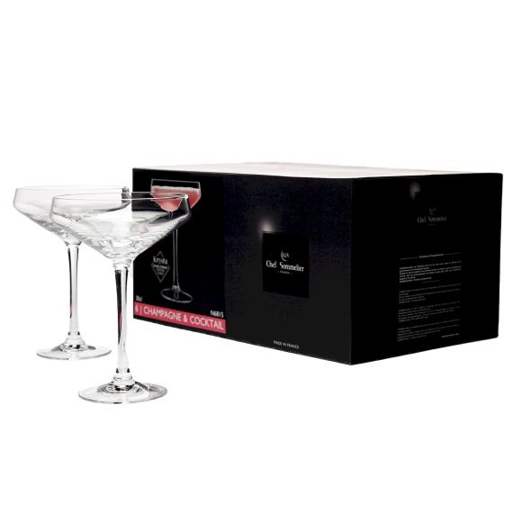 Набор бокалов-блюдец для шампанского Cabernet 300мл; D=16,8, H=17см; 6 шт, Chef&Sommelier, изображение 2