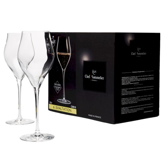 Набор бокалов для шампанского Exaltation, 6 шт, 350 мл, Chef&Sommelier, изображение 2