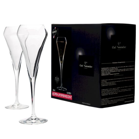 Набор бокалов-флюте Open Up, 6 шт, 230 мл, D56 мм, H225 мм, Chef&Sommelier, изображение 2