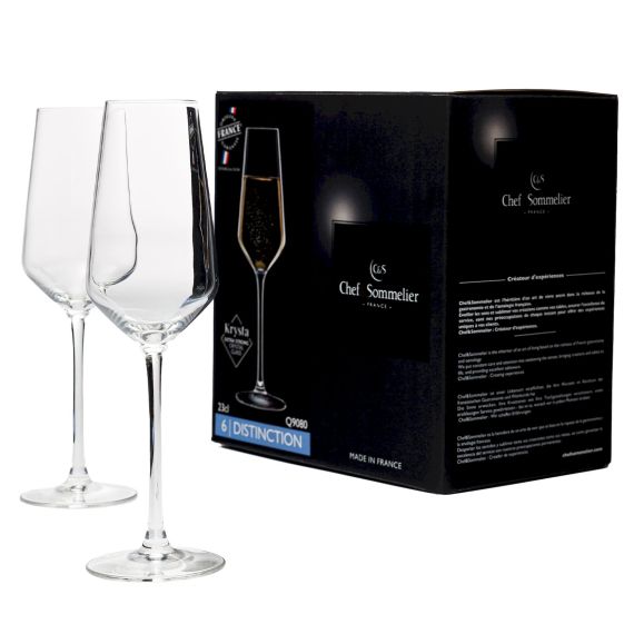 Набор бокалов-флюте Distinction, 6 шт, 230 мл, D70 мм, H233 мм, Chef&Sommelier, изображение 2