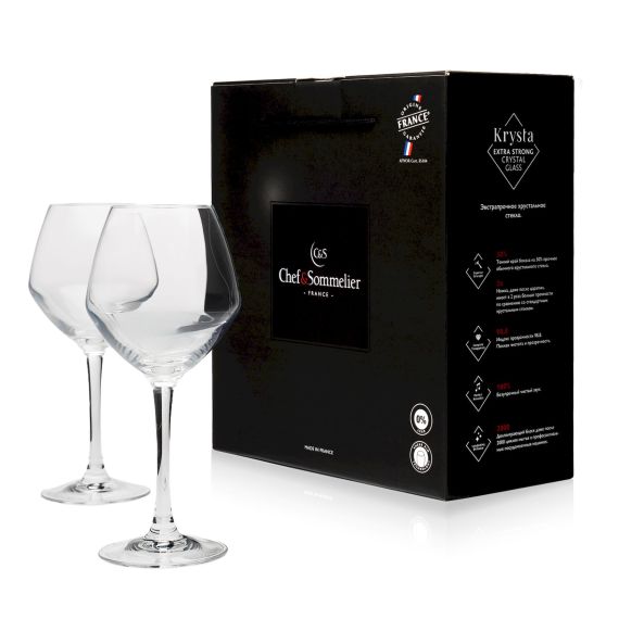 Набор бокалов для вина Cabernet Vins Jeunes, 2 шт, 350 мл., Chef&Sommelier, изображение 2