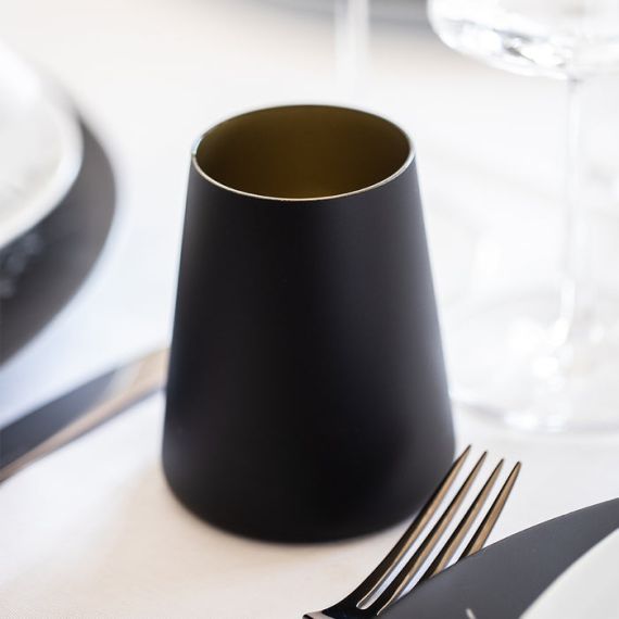 Набор из 6-ти стаканов серия Power, цвет Черный-Серебряный 380 мл, D86 мм, H101 мм, Stolzle, изображение 4