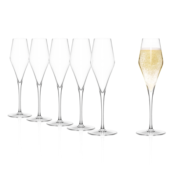 Набор из 6-ти бокалов-флюте 300 мл серия Q1, D 82 мм, H 270 мм, Stolzle, изображение 2