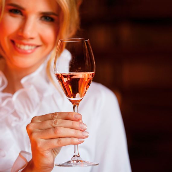 Набор из 4-х хрустальных бокалов для шампанского ROSE/CHAMPAGNE, объем: 322 мл, высота: 23 см, материал: хрусталь, серия Extreme, 4411/55, Riedel, Австрия, изображение 5