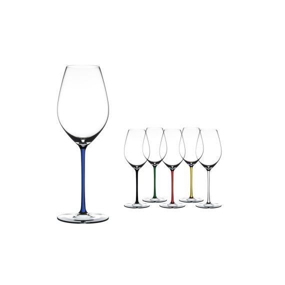 Бокал для шампанского Champagne, 445 мл, прозрачный/синий, хрусталь, серия Fatto a Mano, Riedel, изображение 3