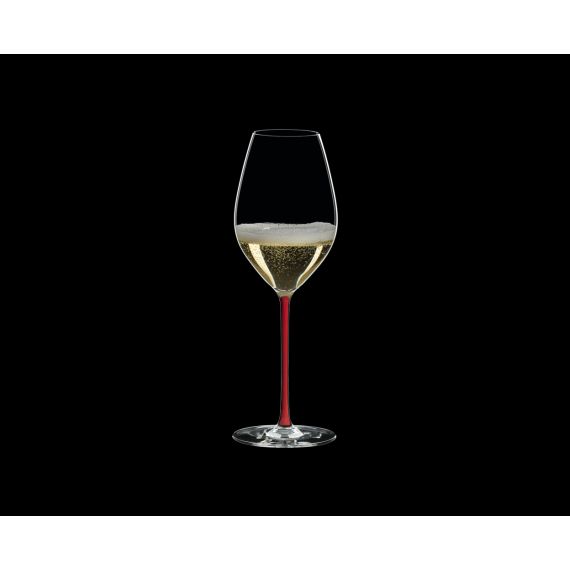Бокал для шампанского Champagne, 445 мл, прозрачный/красный, хрусталь, серия Fatto a Mano, Riedel, изображение 4