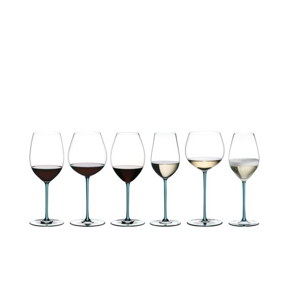 Бокал для шампанского Champagne 4900/28T, 459 мл, бирюзовая ножка, серия Fatto a Mano, Riedel, изображение 5