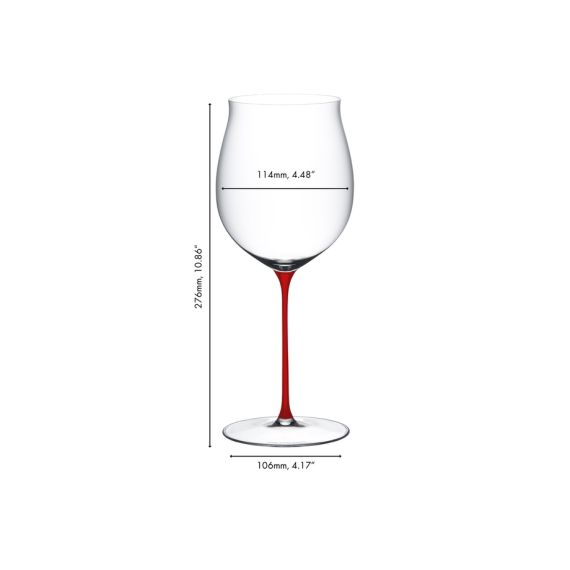 Бокал для вина Superleggero Burgundy Grand Cru, 1022 мл, 6425/16R, красная ножка, Riedel, изображение 3