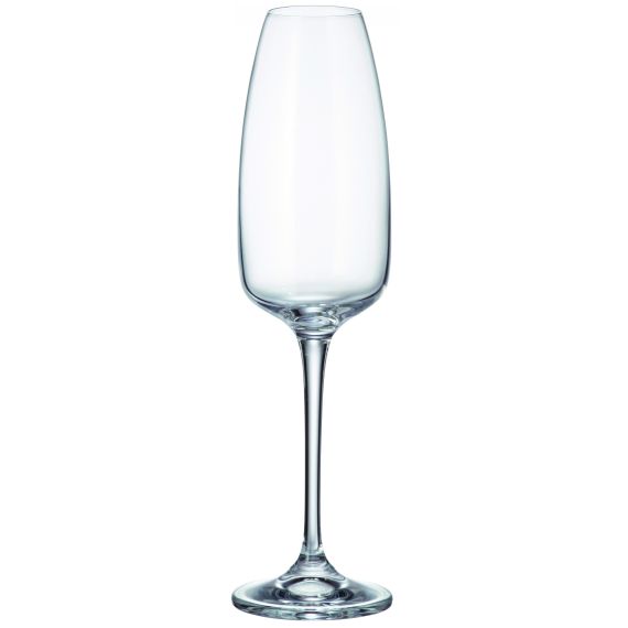 Набор из 4-х бокалов для шампанского ANSER Diaryt mix, 290 мл, Crystal Bohemia